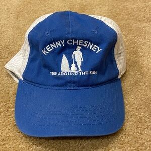 Blue and White Kenny Chesney Trucker Hat